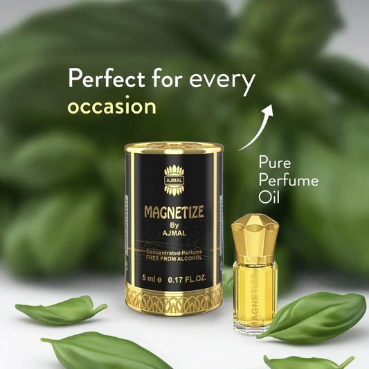 AJMAL MAGNETIZE Non-Alcoholic Concentrated Long Lasting Attar For Men - 5 ML - main view