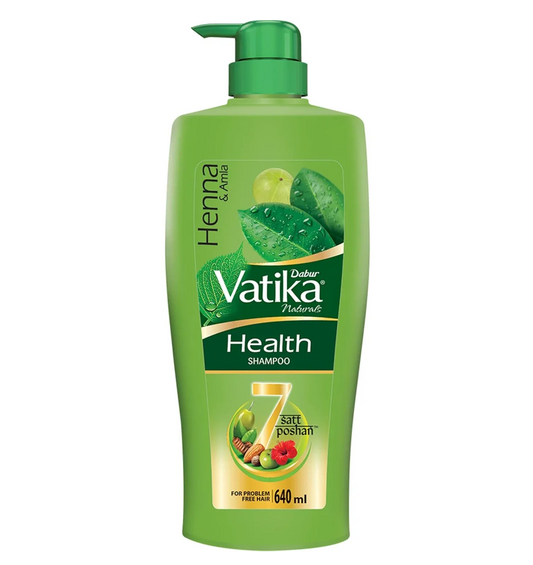 Dabur Vatika Health Shampoo - 640ml | Repairs Hair damage, Controls Frizz - main view
