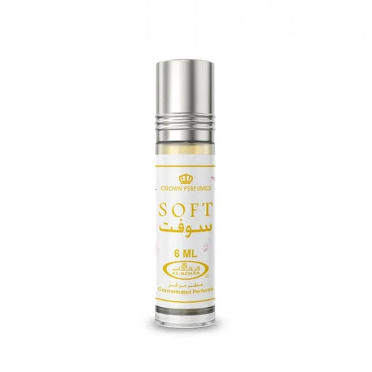 Crown Perfumes Al Rehab Soft Attar - 6ml Roll-On | Compact, Long-Lasting Arabian - main view