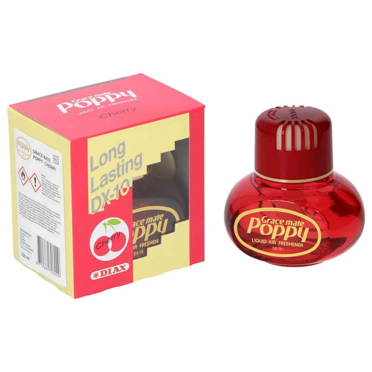 Grace Mate Poppy Cherry Liquid Car Air Freshener – 150ml Diffuser Compatible - main view