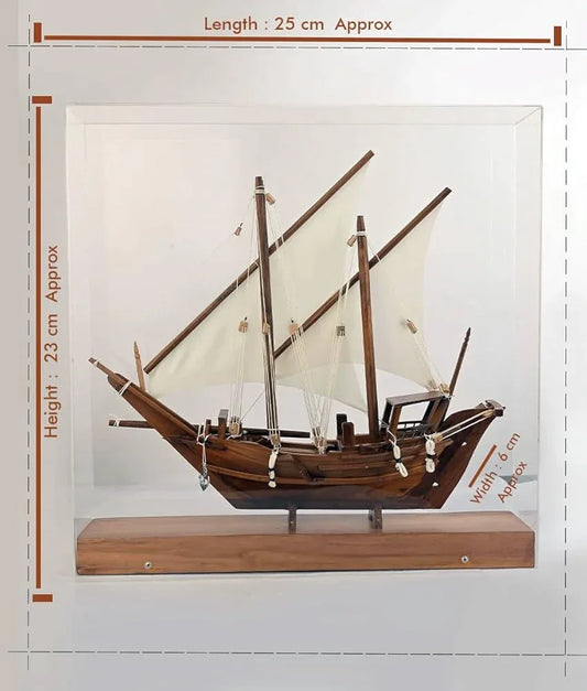 Uru Miniature Inside Acrylic Glass Box - 10x9 inch view