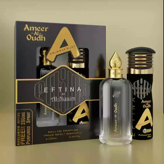 Al Nuaim Ameer Al Oudh Gift Set Unisex (body Spray 200ml + Eau De Perfume 100ml) - main view
