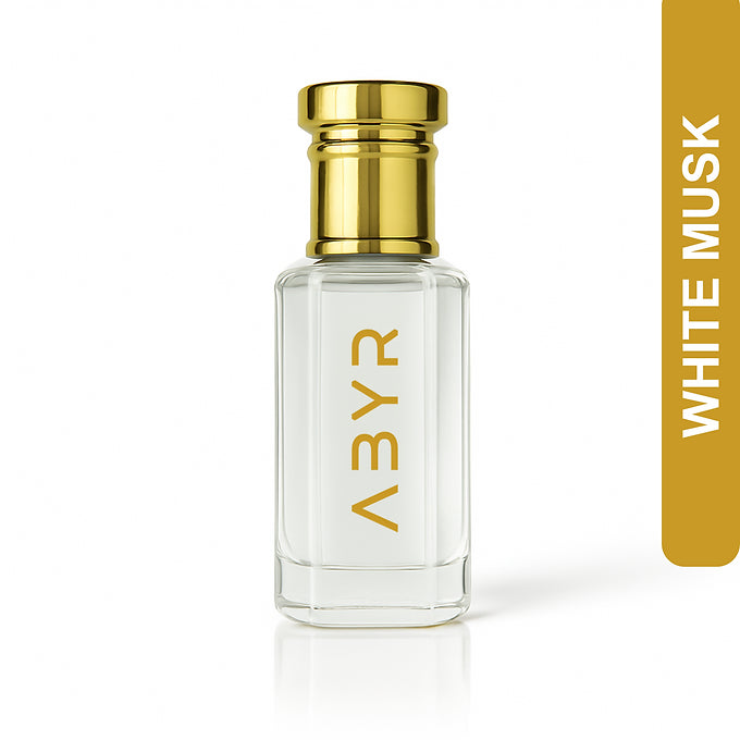 ABYR White Musk Attar – Alcohol-Free, Long-Lasting Fresh & Musky Fragrance