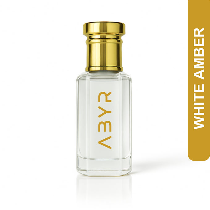 ABYR White Amber Attar – Alcohol-Free, Long-Lasting Oriental Amber Fragrance