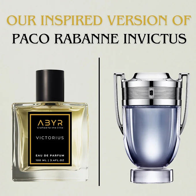 ABYR Victorius Eau de Parfum 100ml Unisex – Inspired by Paco Rabanne Invictus