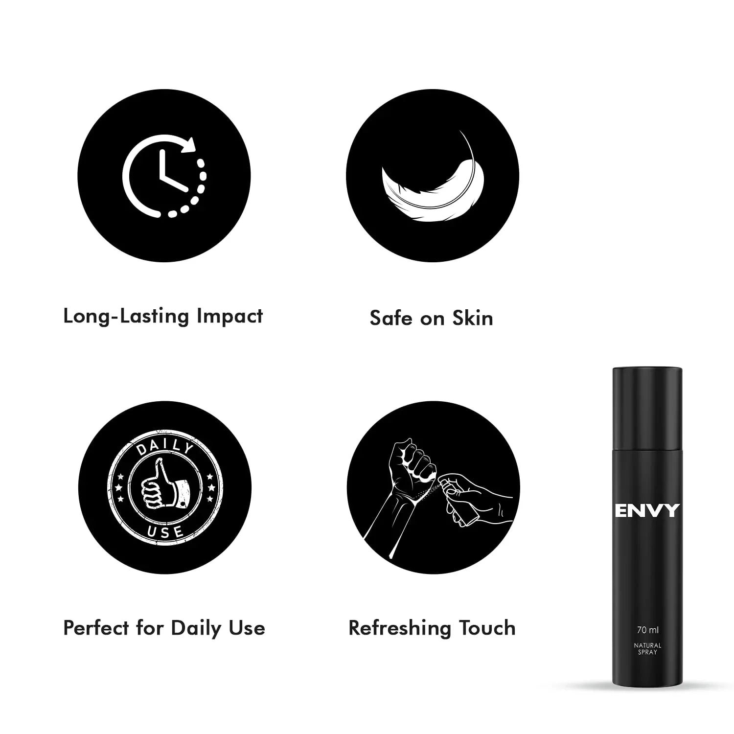 Envy Natural Spray Fresh Perfume For Men-60Ml Eau De Parfum-For Men - view 2