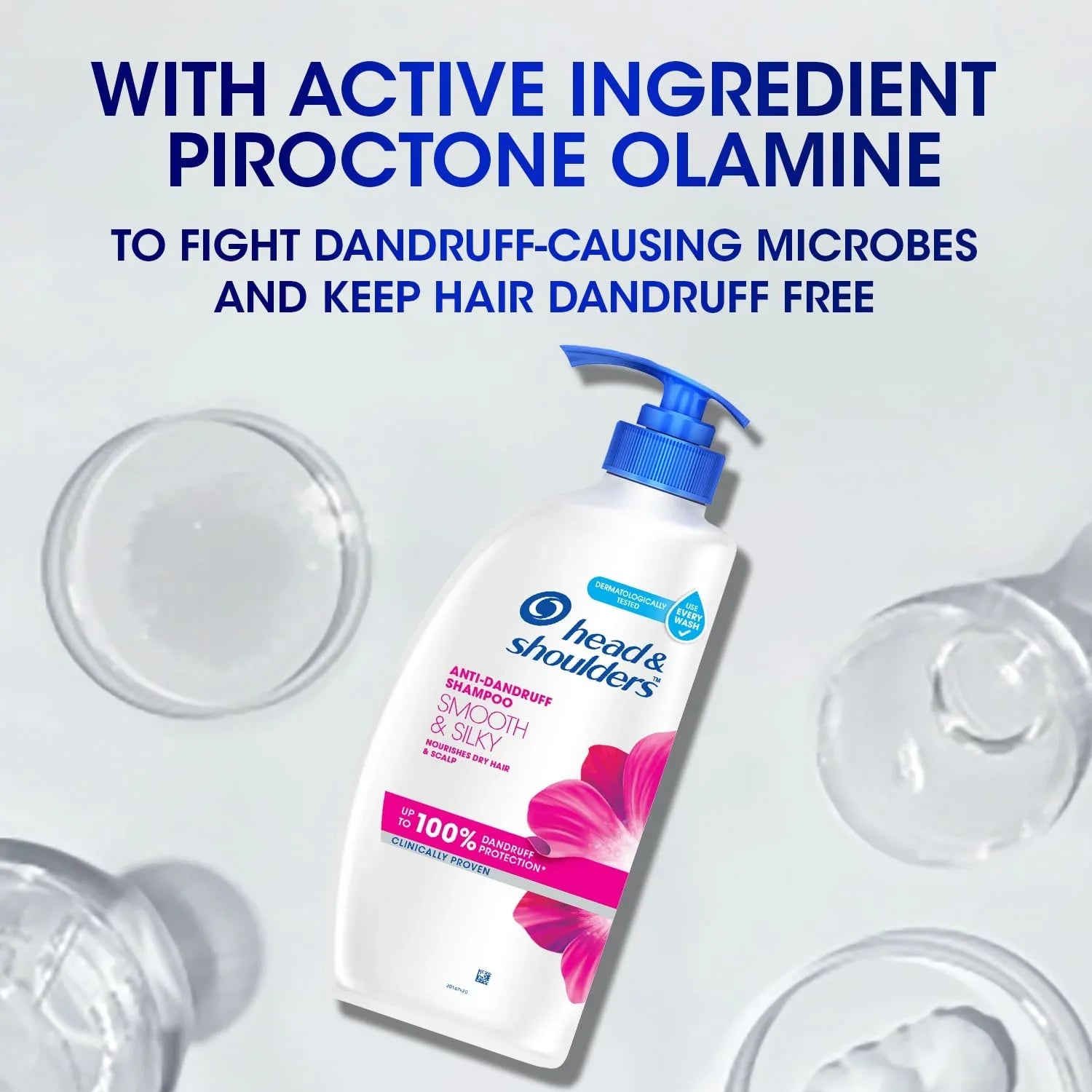 Head & Shoulders Smooth and Silky Anti Dandruff Shampoo, 650ml - view 4