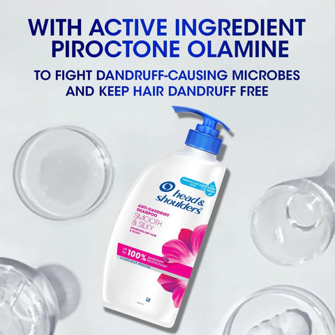 Head & Shoulders Smooth and Silky Anti Dandruff Shampoo, 650ml - view 4