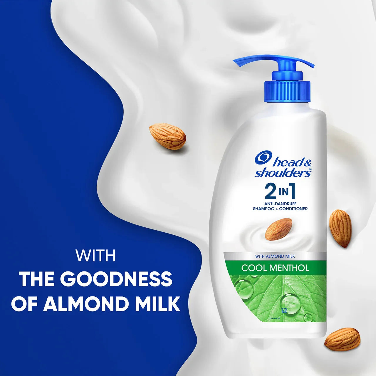 Head & Shoulders 2-in-1 Cool Menthol Anti Dandruff Shampoo + Conditioner, 650ml - view 4