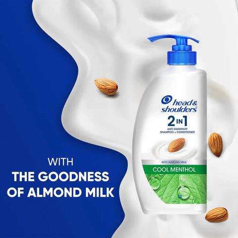 Head & Shoulders 2-in-1 Cool Menthol Anti Dandruff Shampoo + Conditioner, 650ml - view 4