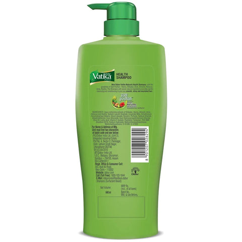 Dabur Vatika Health Shampoo - 640ml | Repairs Hair damage, Controls Frizz - view 5