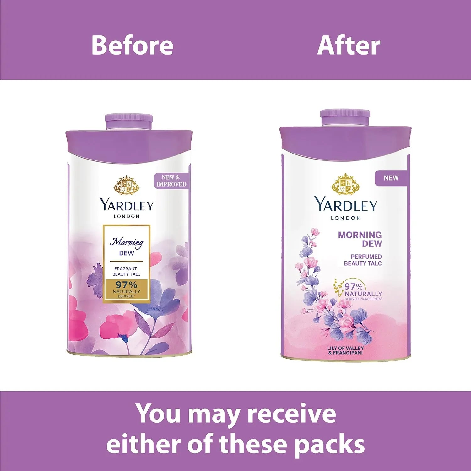 Yardley London Morning Dew Perfumed Talc for Women1 250g - view 3