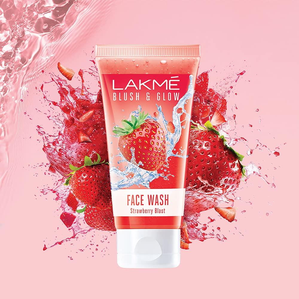 Lakme Blush & Glow Strawberry Blast Face Wash 150 g - main view