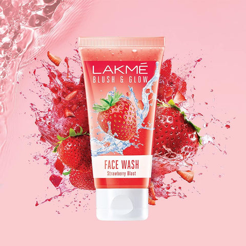 Lakme Blush & Glow Strawberry Blast Face Wash 150 g - main view
