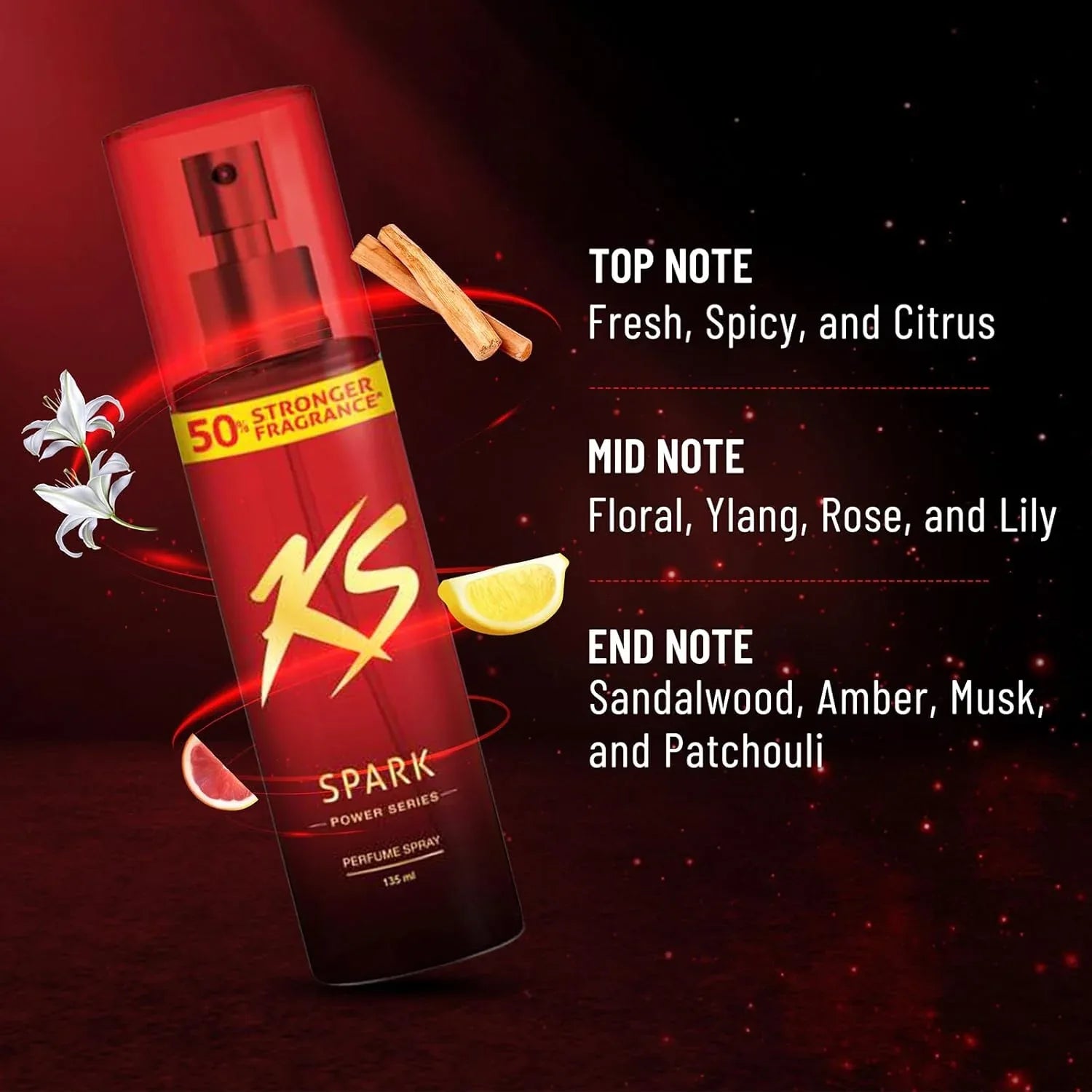 Kama Sutra Spark Power Series Fragrance Body Spray 135ml - view 3
