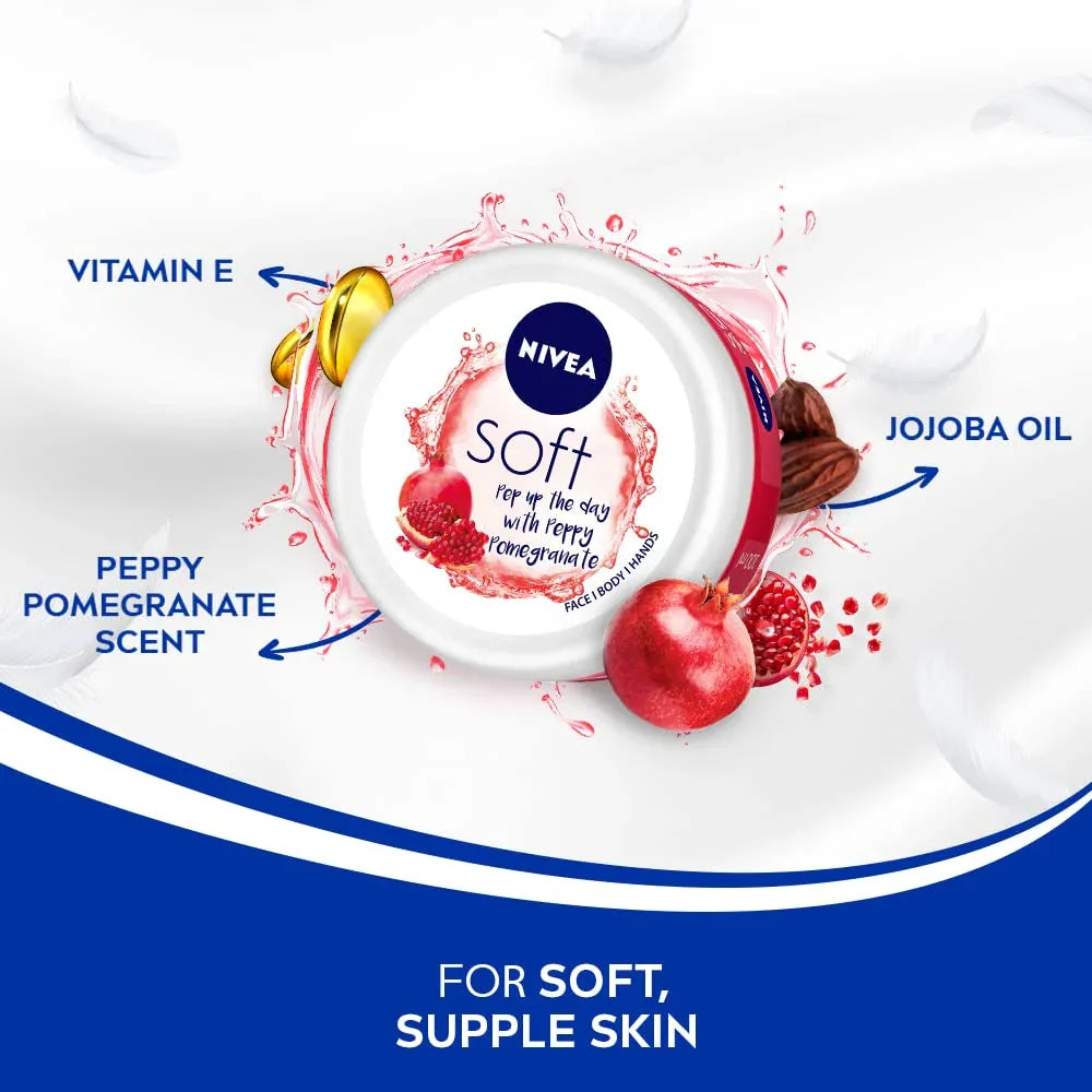 Nivea Soft Light Peppy Pomegranate Moisturizer 200 ml - view 2