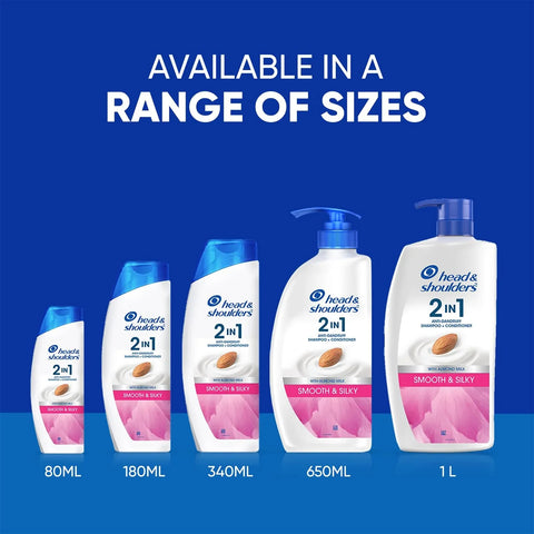 Head & Shoulders 2-in-1 Smooth and Silky Anti Dandruff Shampoo + Conditioner - view 8