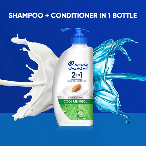 Head & Shoulders 2-in-1 Cool Menthol Anti Dandruff Shampoo + Conditioner, 650ml - view 7