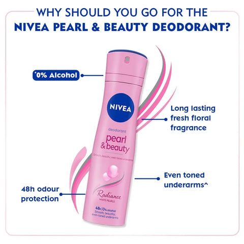 Nivea Female Pearl & Beauty Radiance Citrus Scent Liquid Deodorant 150 Ml - view 3