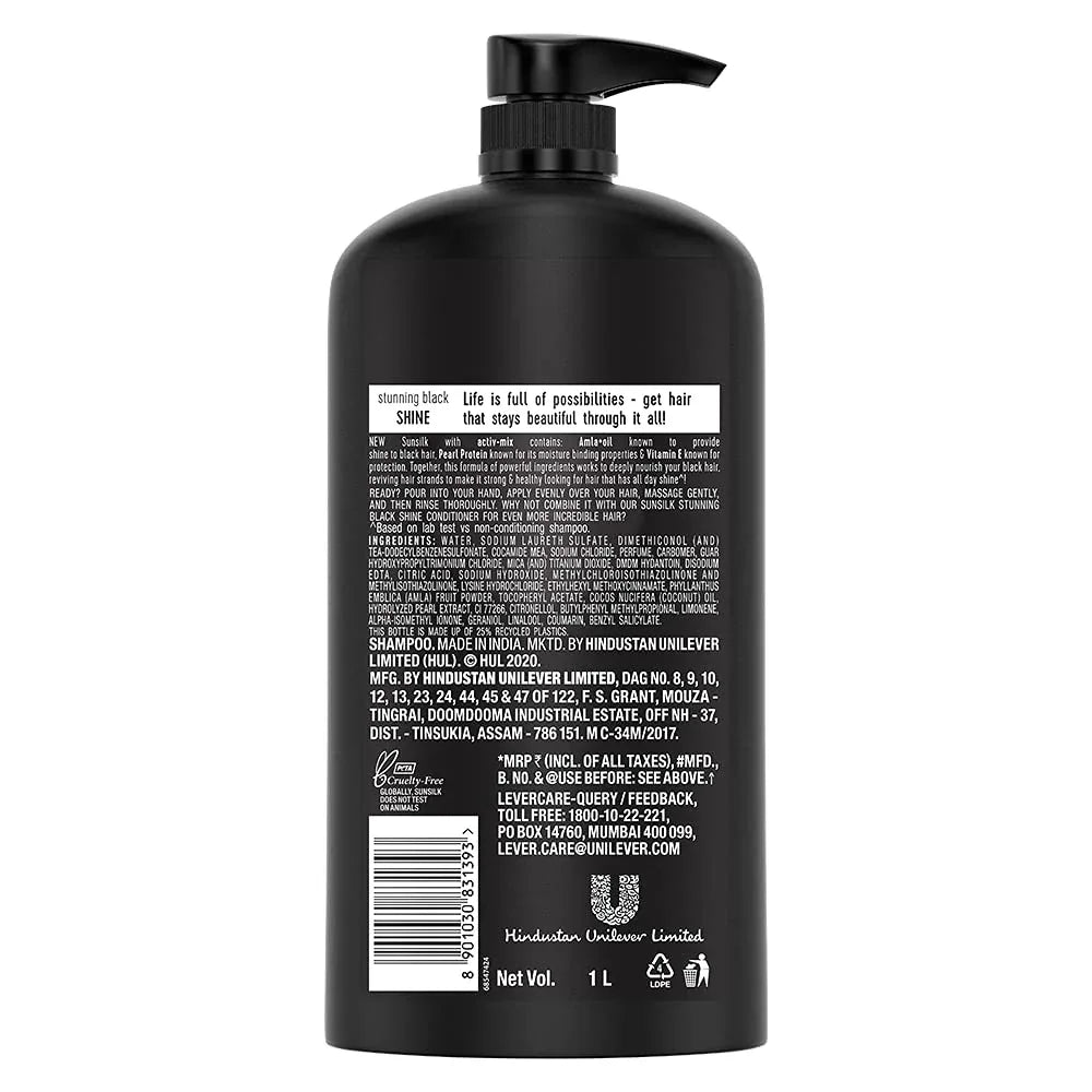 Sunsilk Stunning Black Shine Shampoo - 650ML view