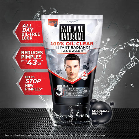 Fair And Handsome 100% Oil Clear Instant Radiance Face Wash 100g - view 2