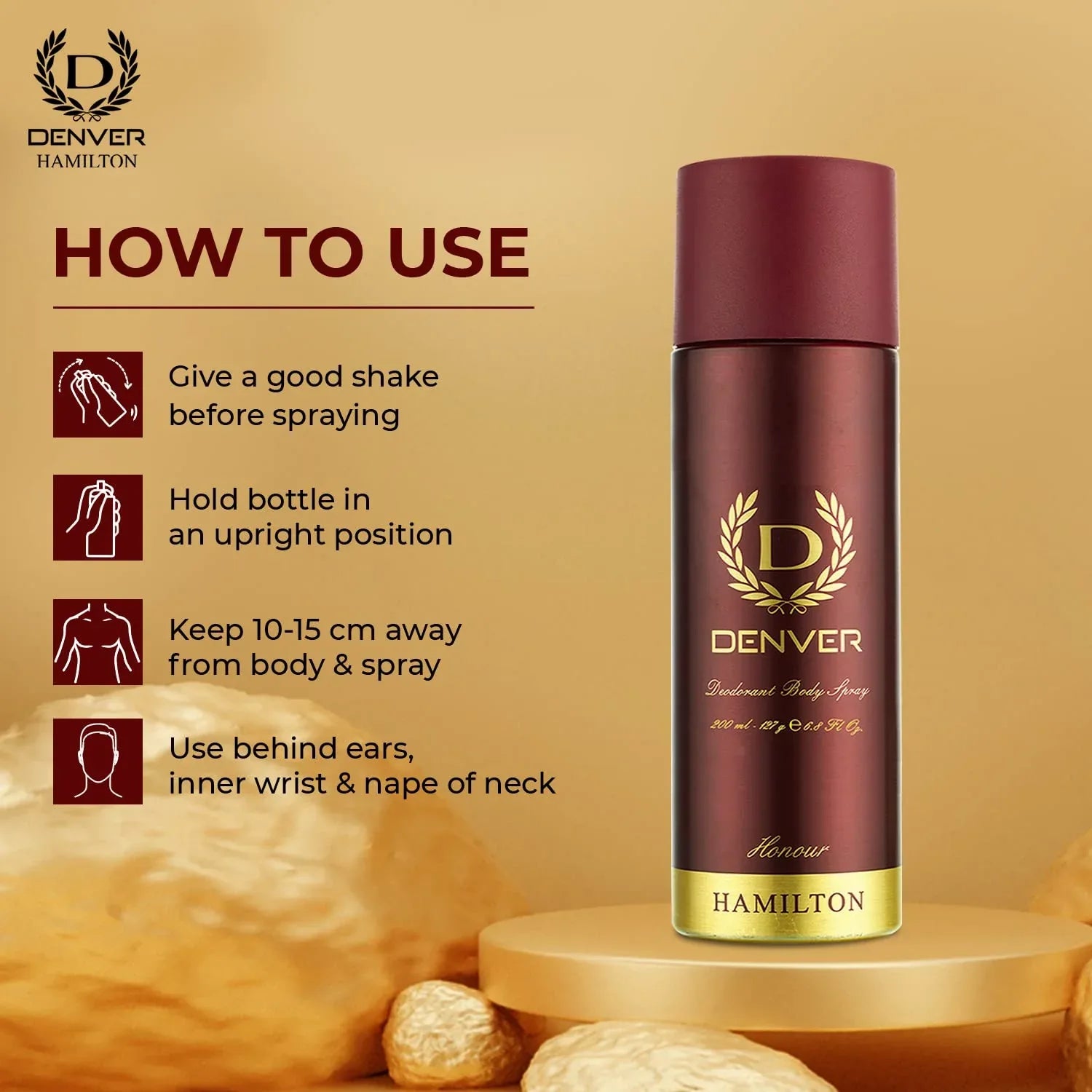 DENVER Honour Deodorant For Men - 165ML - view 5