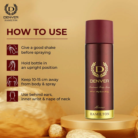 DENVER Honour Deodorant For Men - 165ML - view 5