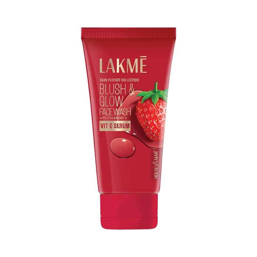Lakme Blush & Glow Strawberry Vitamin C Serum Face Wash 100 g - main view