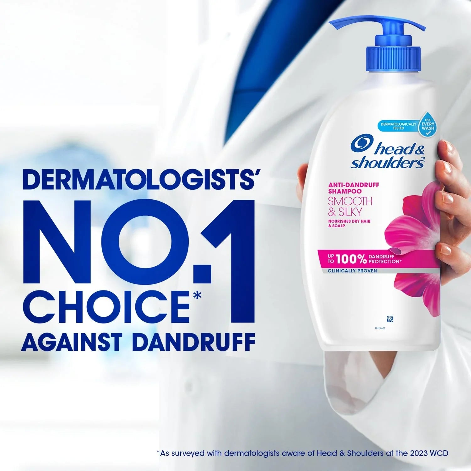 Head & Shoulders Smooth and Silky Anti Dandruff Shampoo, 650ml - view 2