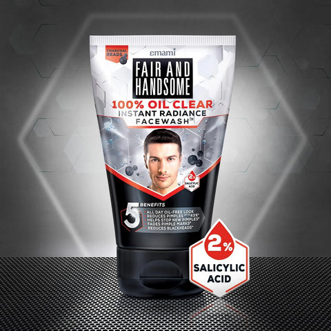 Fair And Handsome 100% Oil Clear Instant Radiance Face Wash 100g - view 4