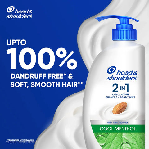 Head & Shoulders 2-in-1 Cool Menthol Anti Dandruff Shampoo + Conditioner, 650ml - view 3