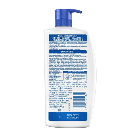 Head & Shoulders 2-in-1 Smooth and Silky Anti Dandruff Shampoo + Conditioner - view 10