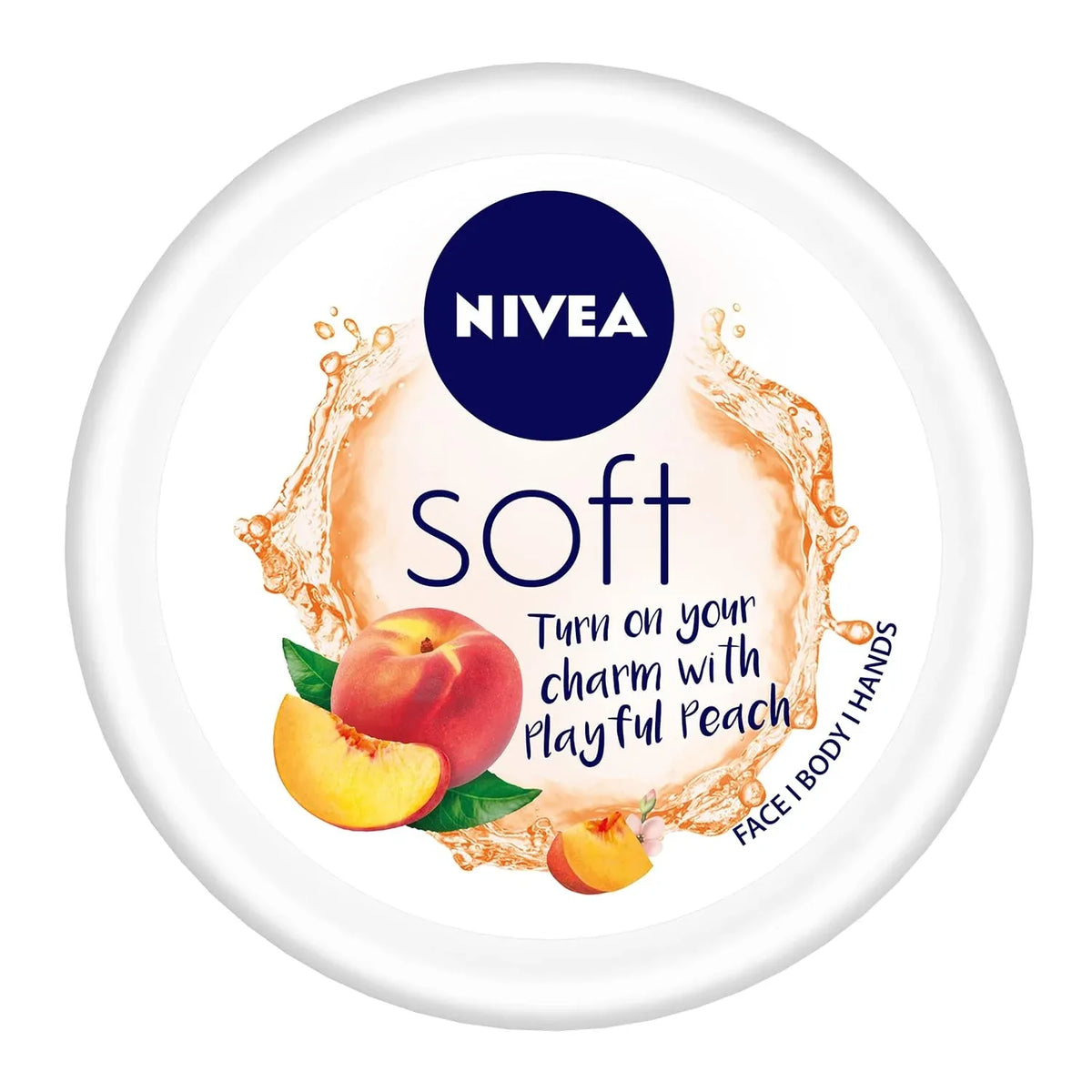 Nivea Soft Light Playful Peach Moisturizer Cream with Vitamin E & Jojoba Oil for - main view