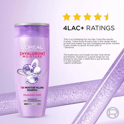 L'Oreal Paris Hyaluron Moisture 72HR Moisture Filling Shampoo - view 6