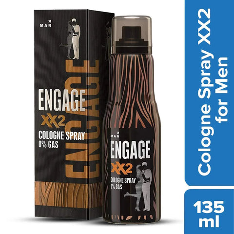 Engage XX2 Cologne No Gas Perfume for Men, Spicy and Citrus, Skin Friendly, 135m - view 3