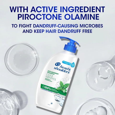 Head & Shoulders Cool Menthol Anti Dandruff Shampoo for Women & Men, 1L - view 4