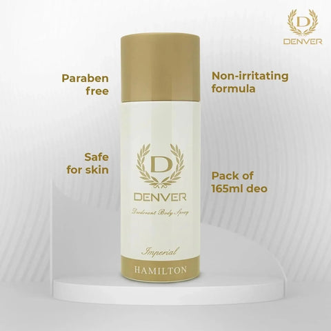 Denver Hamilton Deodorant Body Spray, Imperial For Men, 200Ml - view 3