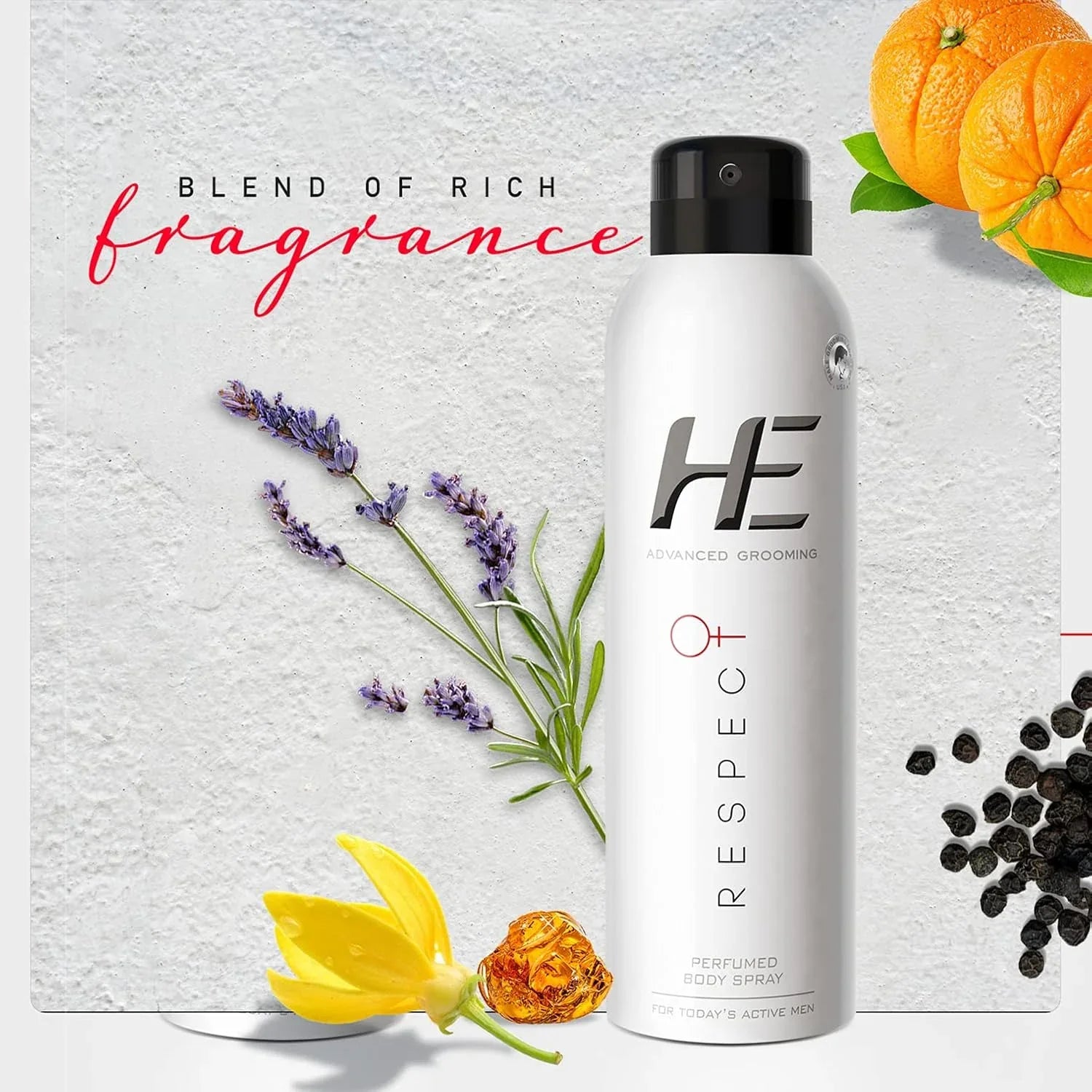 He Advanced Grooming Respect Perfumed Body Spray For Men, 150ml (Fresh) - view 3