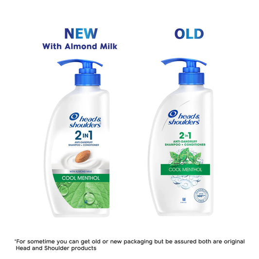 Head & Shoulders 2-in-1 Cool Menthol Anti Dandruff Shampoo + Conditioner, 650ml - view 2