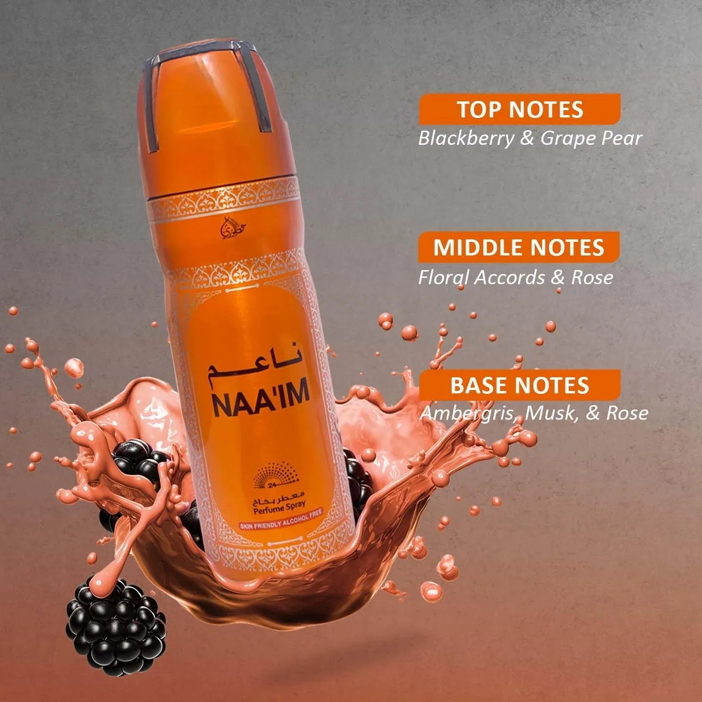 Otoori Naaim Perfumed body spray-Alcohol free deodorant 200 ml - view 4