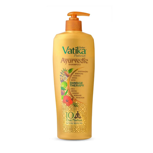 Dabur Vatika Ayurvedic Shampoo | Damage Therapy - 640ML view