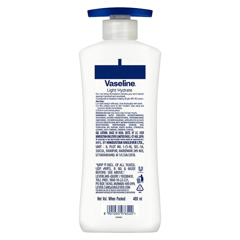 Vaseline Light Hydrate Intensive Care Serum In Lotion 400 ml - view 2