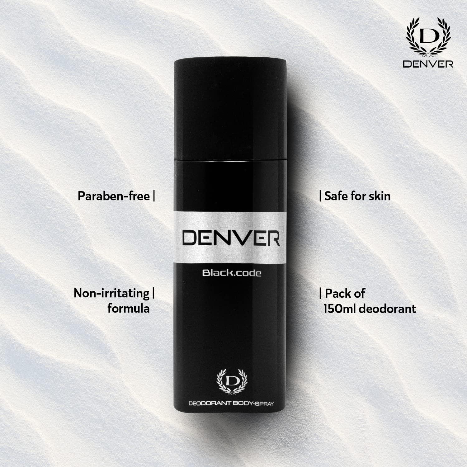DENVER Black Code Deodorant - 150ML - view 2