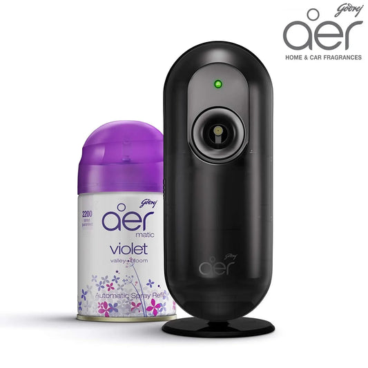 Godrej aer Matic, Automatic Air Freshener Kit With Flexi Control - Violet Valley - view 2