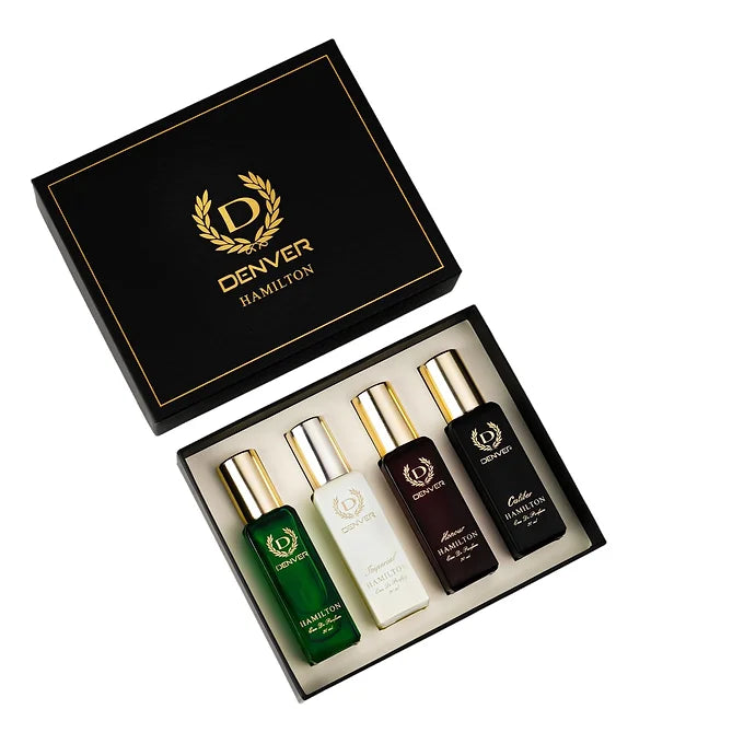 DENVER Hamilton Gift Set for Men - Hamilton, Imperial, Honour, Caliber - 20ML