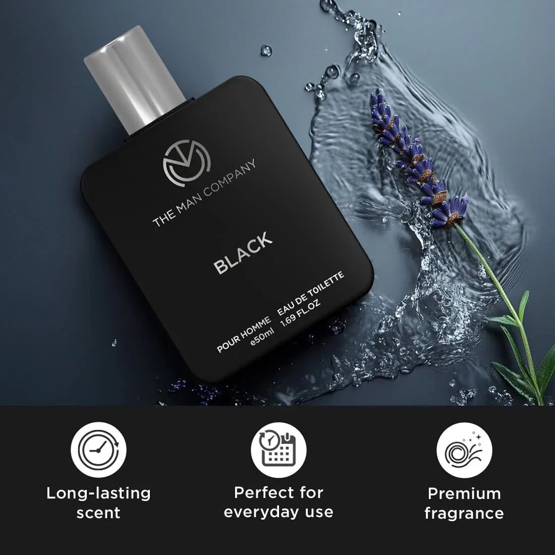 The Man Company Black Edt Perfume For Men - 50Ml - view 4