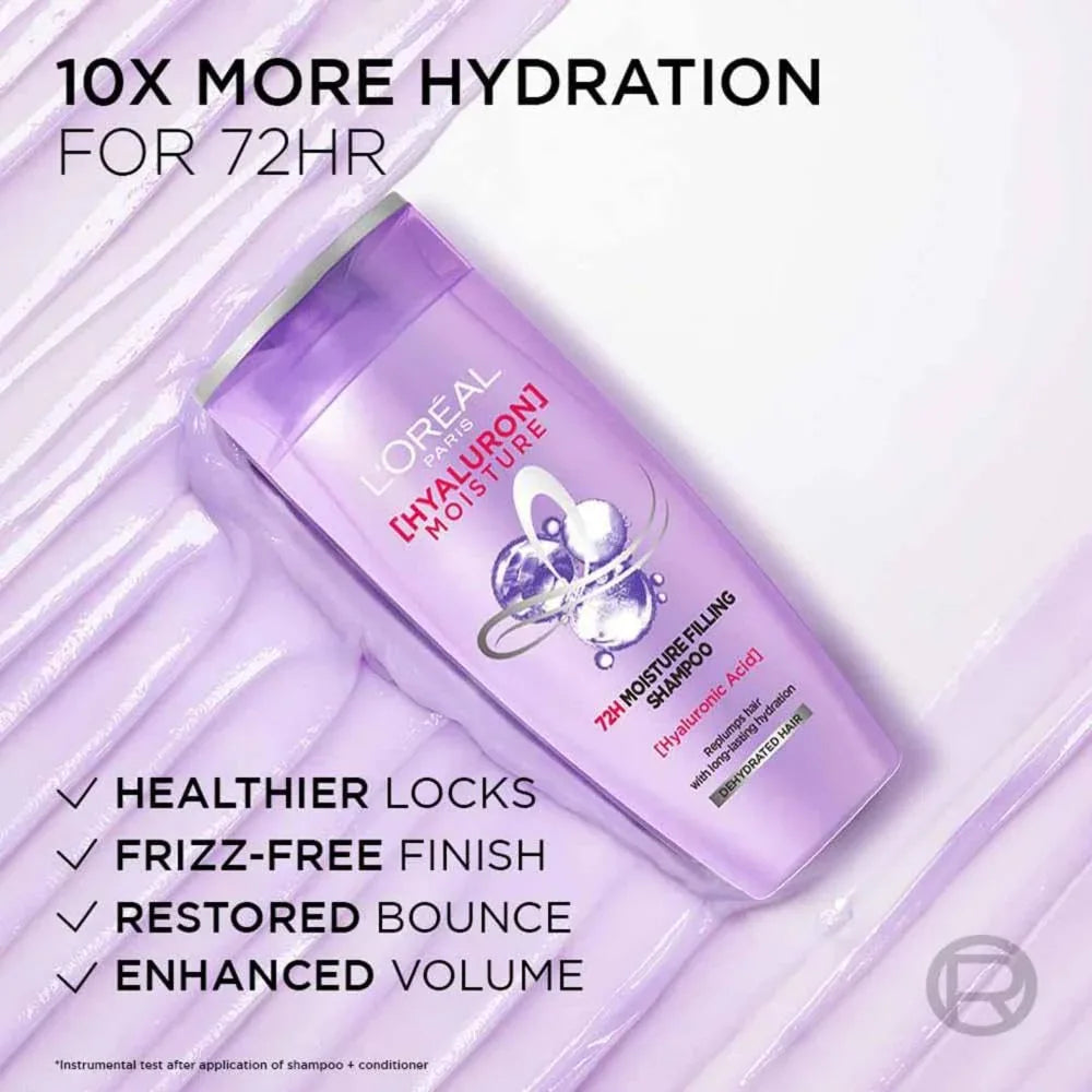 L'Oreal Paris Hyaluron Moisture 72HR Moisture Filling Shampoo - view 4