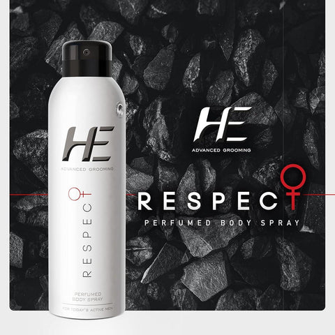 He Advanced Grooming Respect Perfumed Body Spray For Men, 150ml (Fresh) - view 2