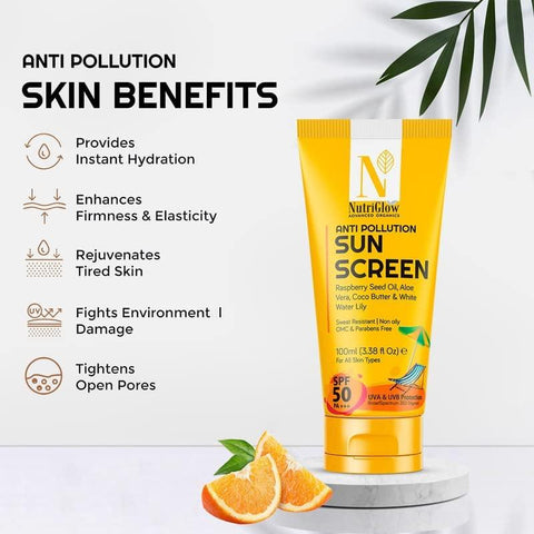 NutriGlow Advanced Organics Advanced Organics Anti Pollution Sunscreen SPF 50, 1 - view 2