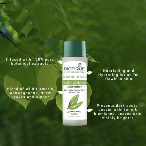 Biotique MORNING NECTAR Nourish & Hydrate Moisturizer 190ml - view 3
